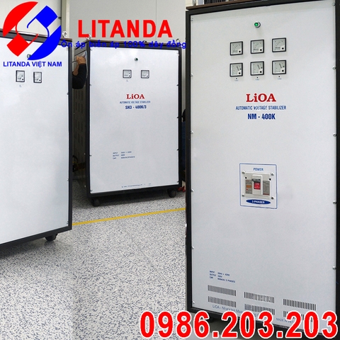 Ổn áp LiOA 400KVA 3 pha NM-400K II Dải 304V-420V Chính Hãng Giá Cực Rẻ