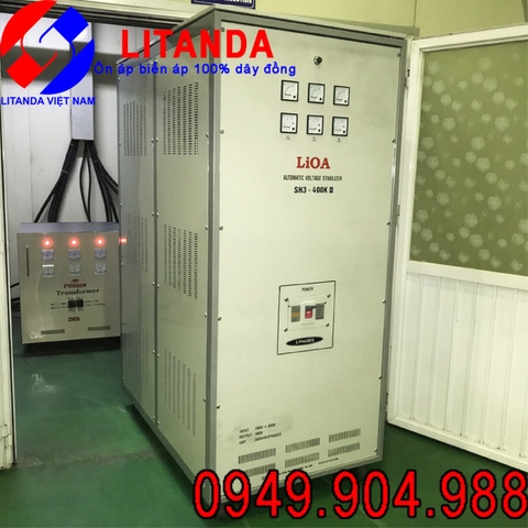 Ổn áp LiOA 400KVA 3 pha SH3-400K II Dải 260V-430V Giá Bao Nhiêu Tiền?