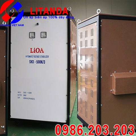 Ổn áp LiOA 500KVA 3 pha NM-500K II Giá Bao Nhiêu Tiền? Mua Ở Đâu?