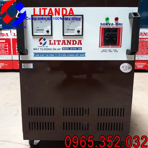 Ổn Áp Lioa 50KVA Dải 90V DR Dải 90V Bảo Hành 4 Năm Giá Đại Lý Cấp 1