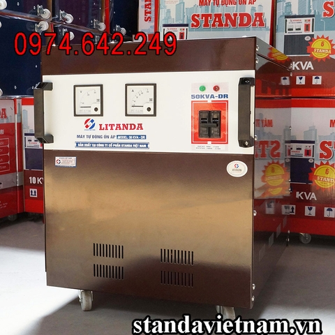 Ổn Áp Litanda 50KVA DR Dải 90V-250V NEW 2020 Dây Đồng 100% Chính Hãng