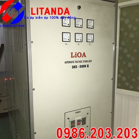 Ổn áp LiOA 800KVA 3 pha SH3-800K II Dải 260V Mới 2021 Giá Bao Nhiêu?