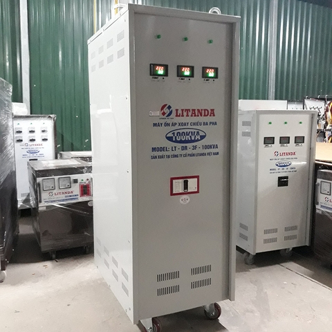 Ổn Áp Litanda 100KVA 3 Pha 100KW New 2022 Chính Hãng Dây Đồng Giá Tốt