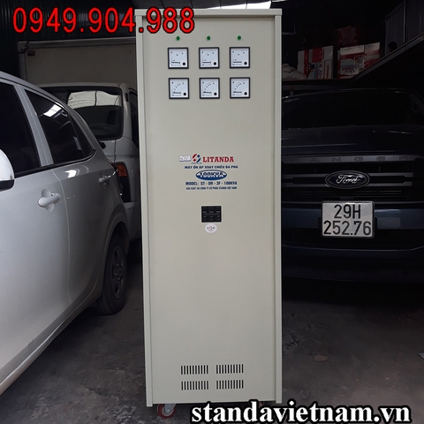 Ổn Áp Litanda 100KVA 3 Pha 100KW New 2020 Dây Đồng 100% Chính Hãng.