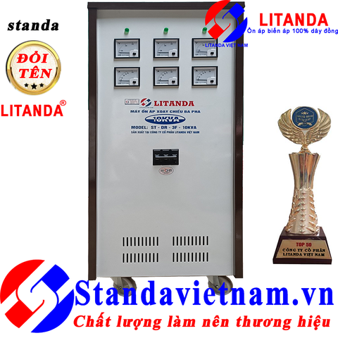 NEW 2020 Ổn Áp Litanda 10KVA 3 Pha Dải 260V-430V Điện Ra 380/220/200V