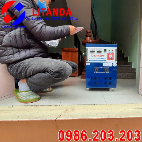 Anh Lê Văn Đông Mua Ổn Áp Litanda 10KVA-DR Dải 90V Ship Về Thôn Xuân Phao Đại Đồng Văn Lâm Hưng Yên