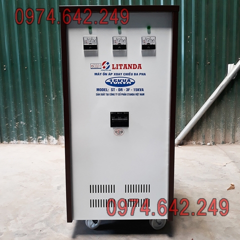 Ổn Áp Litanda 15KVA 3 Pha Dải 260V Dây Đồng, Chính Hãng, Giá Tốt Nhất