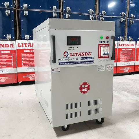 Ổn Áp Litanda 15KVA Dải 50V-250V Dây Đồng Chính Hãng Đồng Hồ Điện Tử