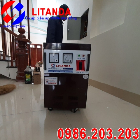 Em Kiên Mua Ổn Áp Litanda 15KVA-DRI Dải 50V Giao Về KĐT Như Quỳnh, Văn Lâm, Hưng Yên.