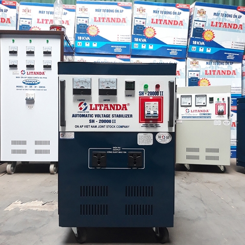 Ổn Áp LiTanda 20KVA 1 Pha SH-20000II Giá Bao Nhiêu Tiền Model NEW 2022