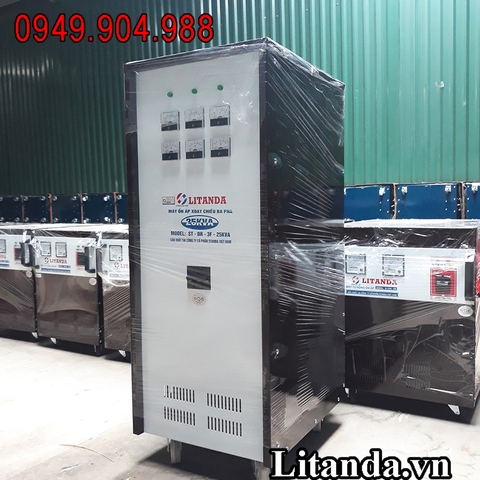 Ổn Áp Litanda 25KVA 3 Pha Dải 160V-430V NEW 2020 Giá Bao Nhiêu Tiền?