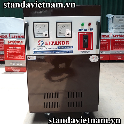 Ổn Áp Litanda 30KVA 2 Pha Lửa Thế Hệ Mới 2020 Dây Đồng 100% Chính Hãng