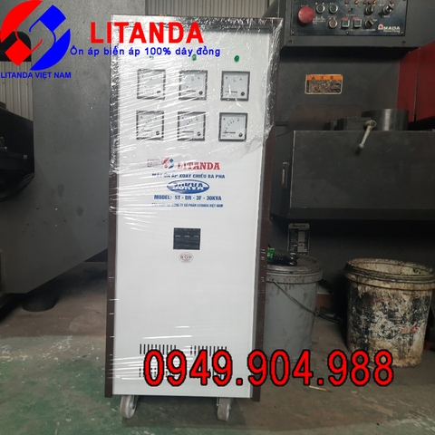 Ổn Áp Litanda 30KVA 3 Pha 380V/220V/200V Dùng Cho Máy CNC, Cắt, Tiện