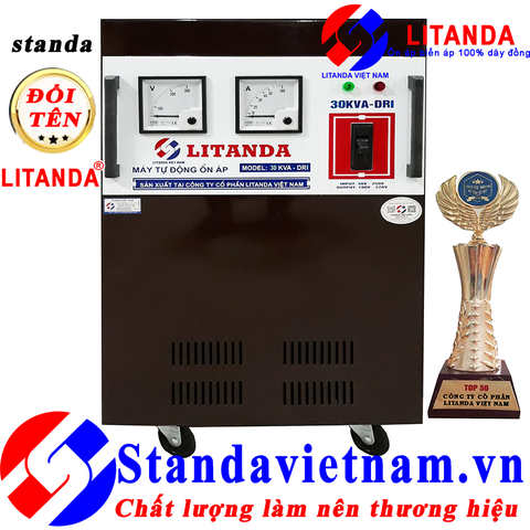 Máy ổn áp Litanda 30KVA Dải 50V-250V DRI Thế Hệ Mới Dây Đồng 100%