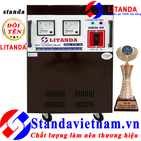 Ổn Áp Litanda 30KVA Dải 90V-250V Thế Hệ Mới 2020 Dây Đồng Giá Tốt Nhất