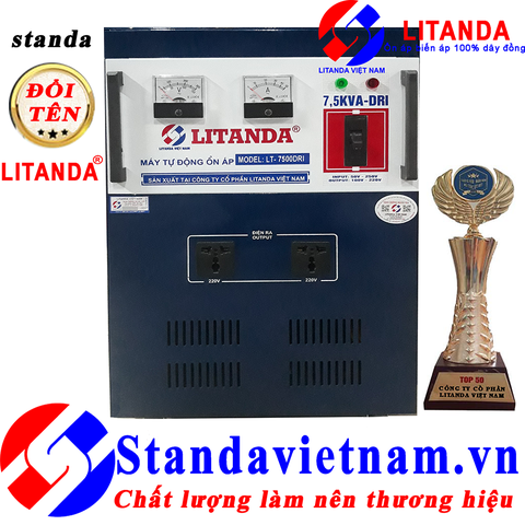 Ổn Áp Litanda 7,5KVA Dải 50V - 250V DRI 7.5KW NEW 2020 100% Dây Đồng