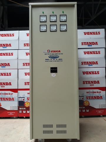 Ổn áp Standa 60kva 3 Pha Dải 160V-430V Có 3 Đầu Ra 380V/220V/200V