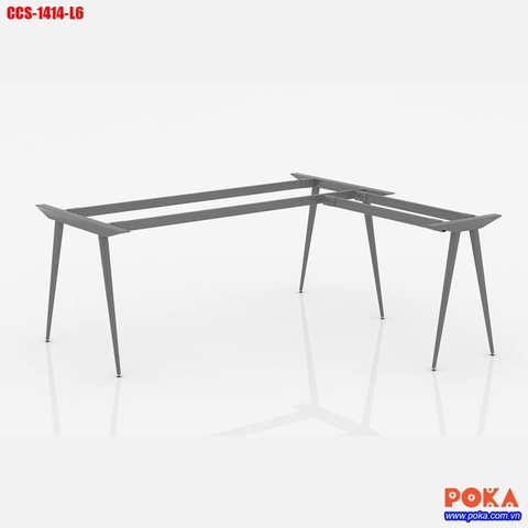 Chân bàn ống côn Style chữ L 1400x1400mm CCS-1414-L6