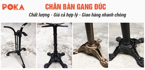 Chân bàn gang đúc