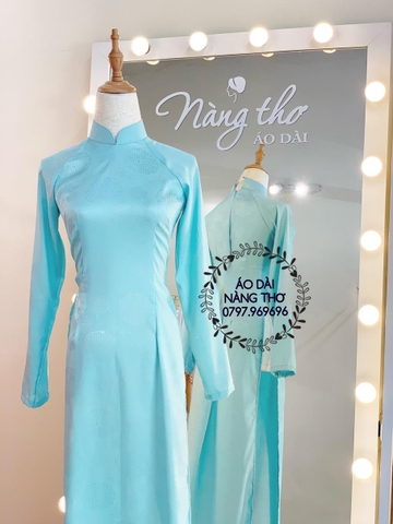 ÁO DÀI XANH PASTEL