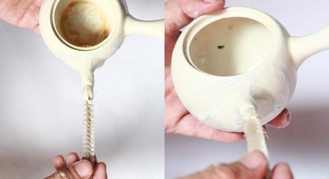 Cách tẩy trắng vết ố trà trên bộ ấm chén