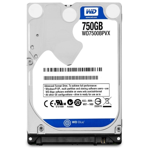 Ổ cứng Laptop HDD 750GB cũ