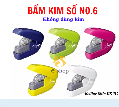 Bấm kim Plus No.6_Bấm kim không dùng kim