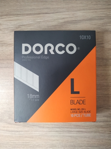 Lưỡi dao rọc giấy Dorco 18mm (1000 lưỡi)