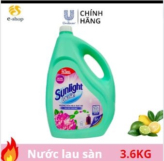 Nước Lau Sàn Sunlight Hoa Hạ & Bạc Hà Can 3.6Kg