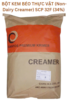 BỘT KEM BÉO THỰC VẬT/NON-DAIRY CREAMER SANTOS PREMIUM KRIMER (SPK) SCP 32F