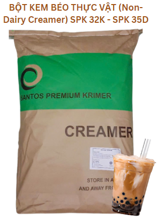 BỘT KEM BÉO THỰC VẬT/NON-DAIRY CREAMER SANTOS PREMIUM KRIMER (SPK) SPK 32K & SPK 35D