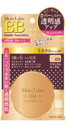 Phấn Nén MEISHOKU Moist-Labo BB Mineral Pressed Powder (NATURAL OCRE 03) 6g