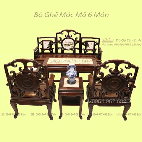 Bộ bàn ghế móc mỏ 9