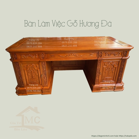 Bàn Làm Việc Gỗ Hương Đá