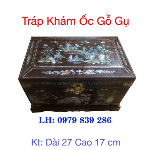 Hộp Tráp Khảm Ốc Tỉ Mỉ Gỗ Gụ 1