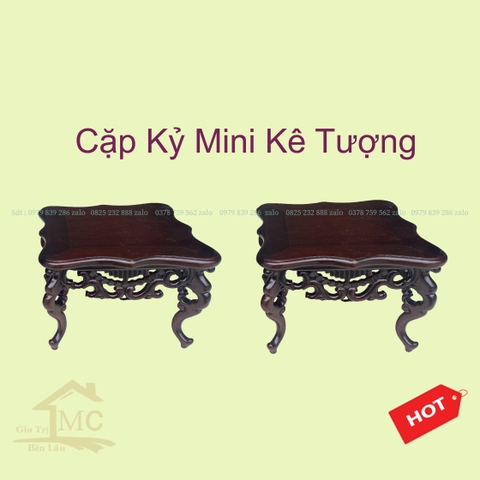 Kỷ Gỗ Trưng Bày Đồ Mini