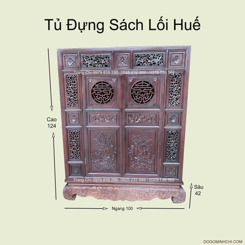 Tủ Chạn, Tủ Đựng Sách Lối Huế 1