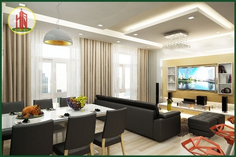 THIẾT KẾ NỘI THẤT CĂN HỘ HAPPY VALLEY Q7 (103.64 M2)