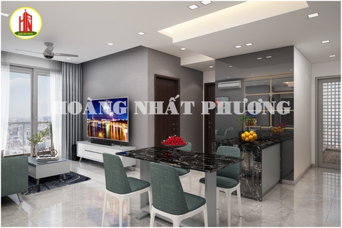 THIẾT KẾ NỘI THẤT CĂN HỘ THE PEAK - MIDTOWN QUẬN 7 - 2PN