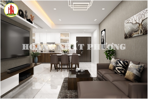 THIẾT KẾ NỘI THẤT CĂN HỘ SIGNATURE MIDTOWN D19.05 - 2PN