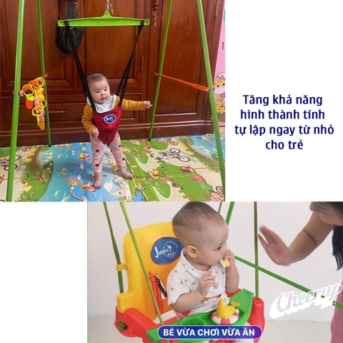 Combo Xích Đu Nhún Nhảy và Ghế Jumper Kids - JPKG101