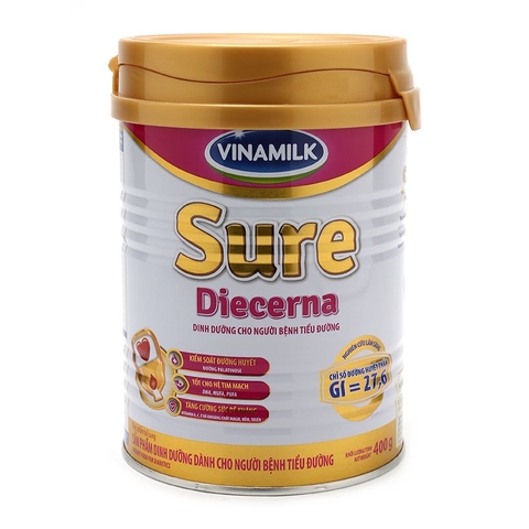 Sữa bột Vinamilk Sure Diecerna 400g- Dành cho người tiểu đường