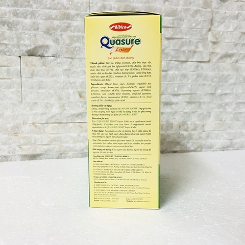 Bánh Bông Lan Quasure Light Cốm Hộp 126 Gam- cho người tiểu đường, ăn kiêng