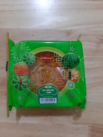 Bánh nướng Dinh dưỡng Đậu xanh - Gấc 1 trứng 150g (dành cho người tiểu đường ăn kiêng)