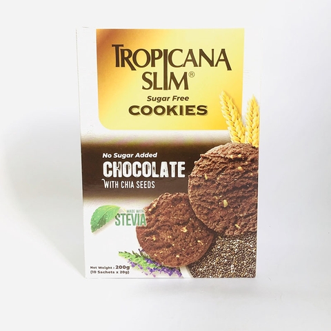 Bánh Quy Ăn Kiêng Chocolate Tropicana Slim Hạt Chia - Không Đường Cho Người Tiểu Đường- hết hàng