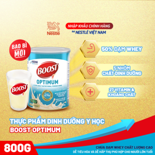 Sữa Boost Optimum bổ sung dinh dưỡng cho người lớn (400g)- mẫu mới