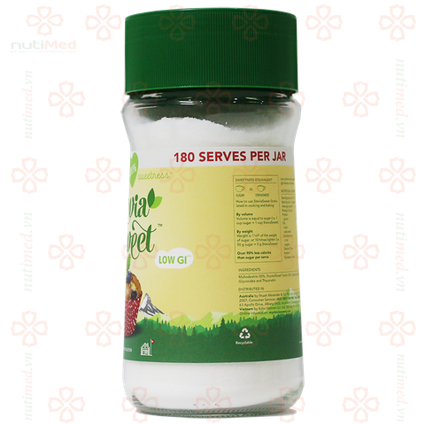 Đường Ăn kiêng Cỏ Ngọt Hermesetas Stevia Sweet Dạng lọ 75g - Đường Cho người Tiểu đường, ăn kiêng
