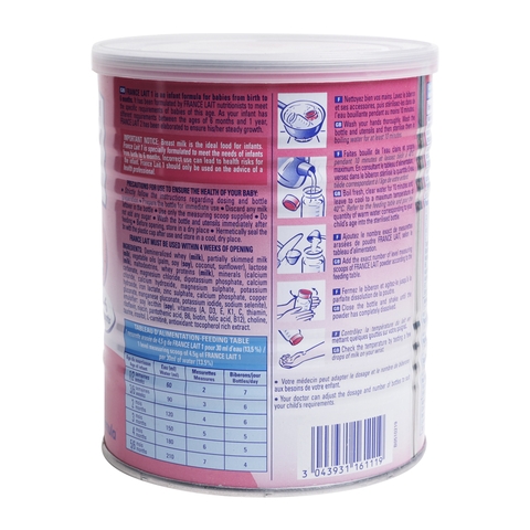 Sữa France Lait 1-400g (hạn sử dụng: 11/9/2019)- Miễn phí vận chuyển