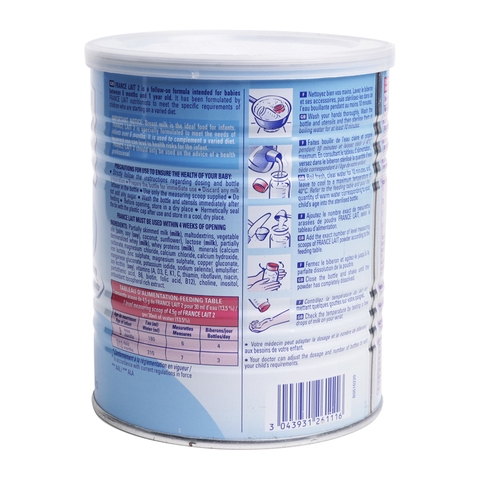Sữa France Lait 2- 400g- HẠN SỬ DỤNG ĐẾN 29/9/2020- GIẢM GIÁ SÂU