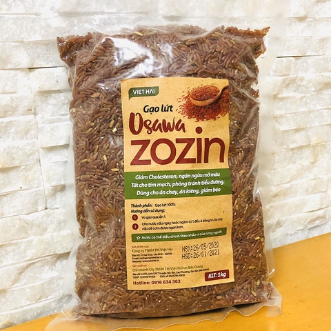Gạo Lức Ohsawa Zozin Túi 1kg- Cho Người Ăn Kiêng, Tiểu Đường
